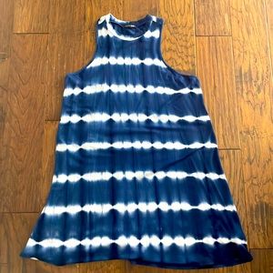 Blue and White Tie Dye Dress
